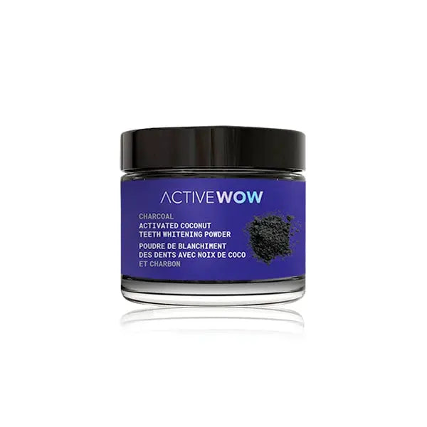 活性炭 ホワイトニング チャコールパウダー Active Wow 20g|アクティブワオ 活性炭 歯磨き粉 Active wow Japan