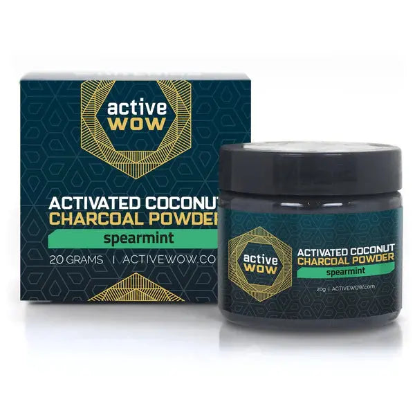 活性炭 ホワイトニング チャコールパウダー Active Wow 20g|アクティブワオ 活性炭 歯磨き粉 Active wow Japan