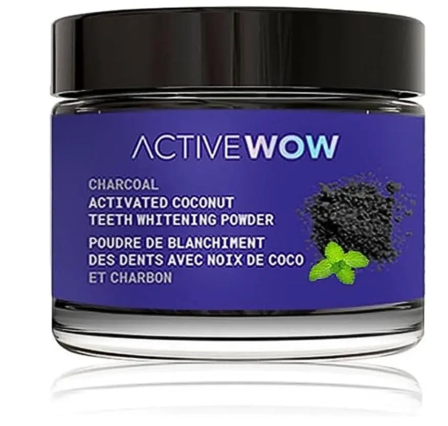 活性炭 ホワイトニング チャコールパウダー Active Wow 20g｜アクティブワオ 活性炭 歯磨き粉 Active wow Japan